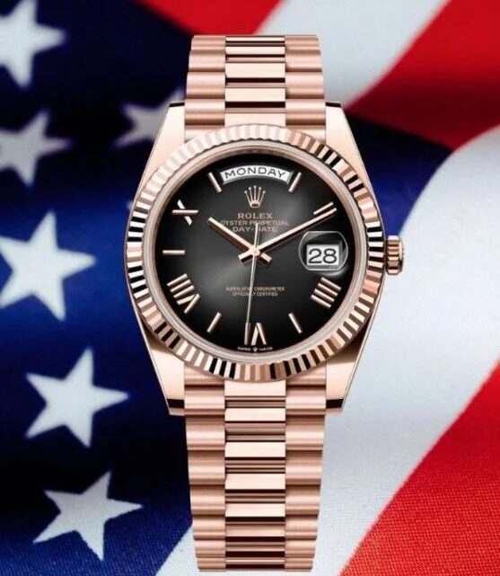 Adin Ross Hands Billionaire Donald Trump The AAA Perfect Fake Rolex Watches UK For A President